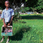 Shoe Shine boy in Dominican Republic