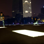 Guangnzhou plaza by night