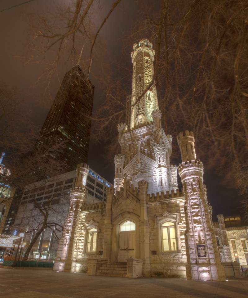 Chicago Water Tower on Michigan Ave