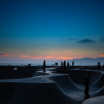 Sunset at the Skate Park in Venice