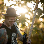 Matt Rowe on Bass at the Venice Vintage Motorcycle Rally